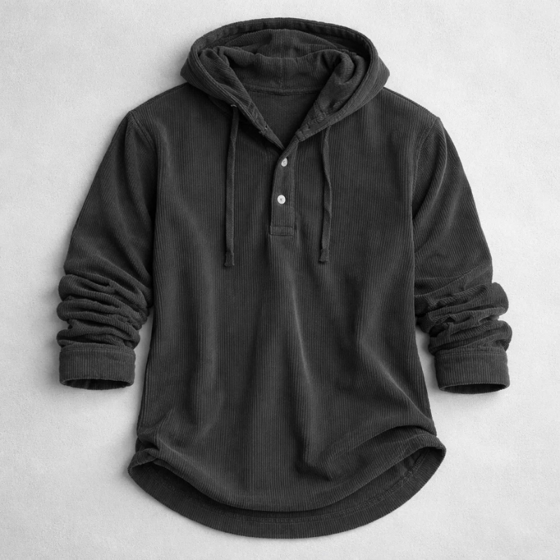 SWEAT À CAPUCHE EN VELOURS CÔTELÉ POUR HOMME