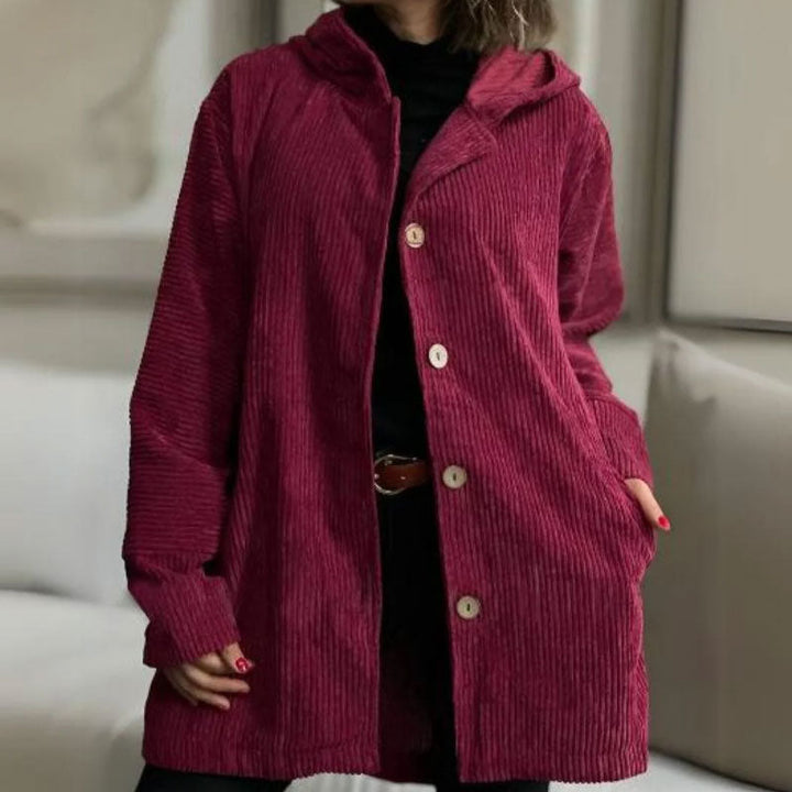 Camille Cannes | Veste à capuche en velours