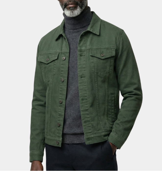 GÉRARD | Veste trucker en coton brossé — coupe droite