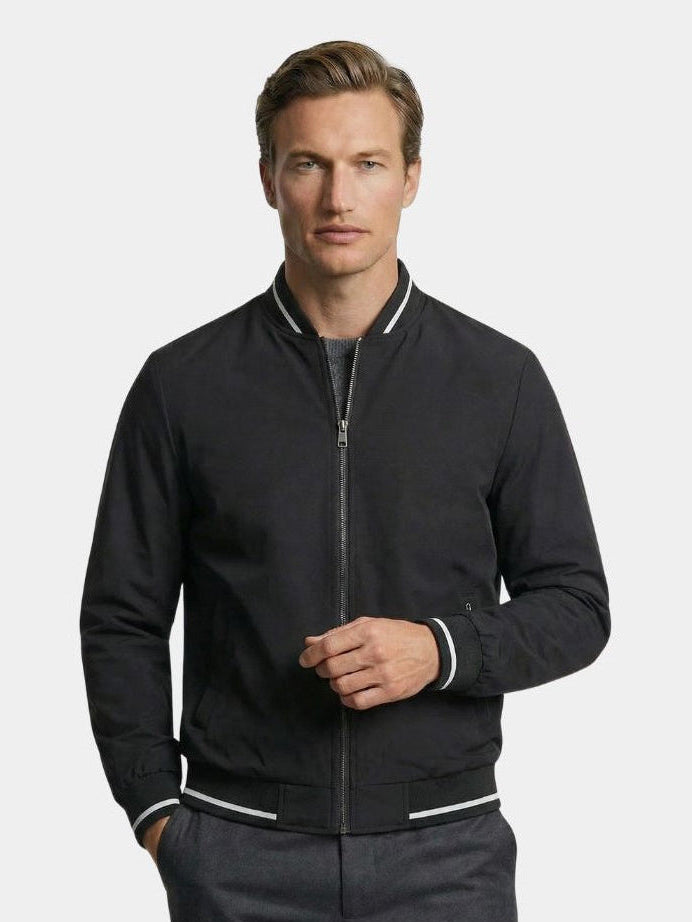 SYLVAIN | Blouson teddy en coton brossé — esprit baseball
