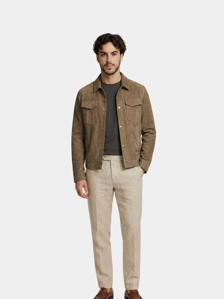Laurent leather pilot jacket