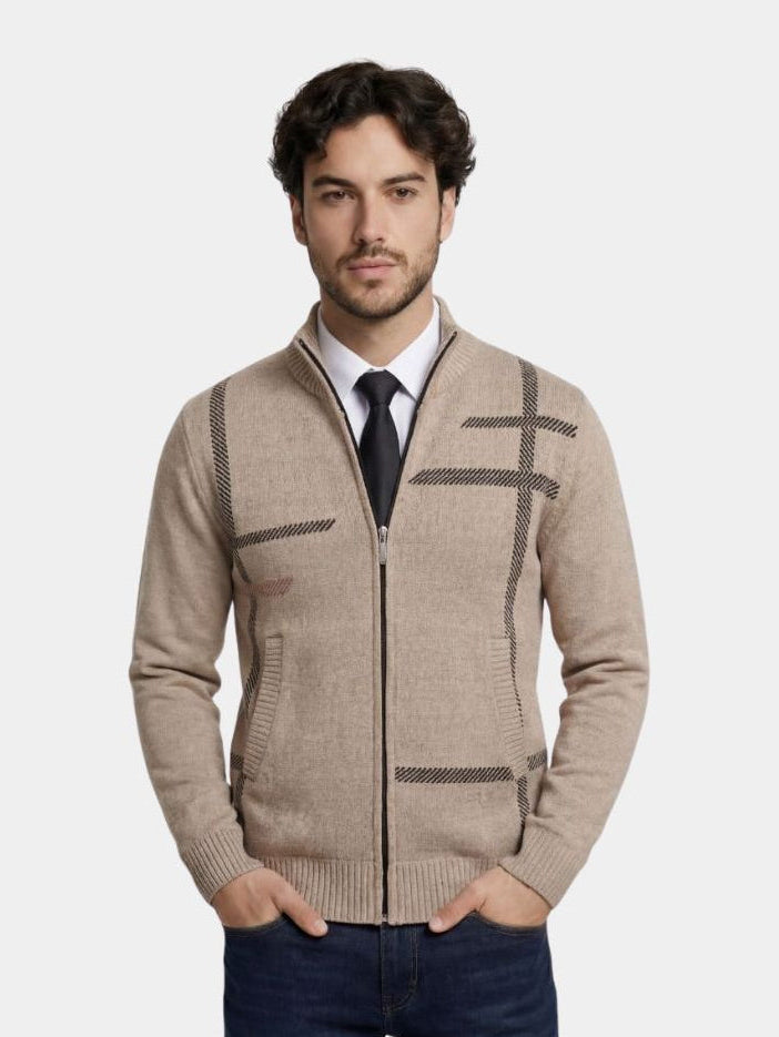Graphite Symmetry Knit Jacket