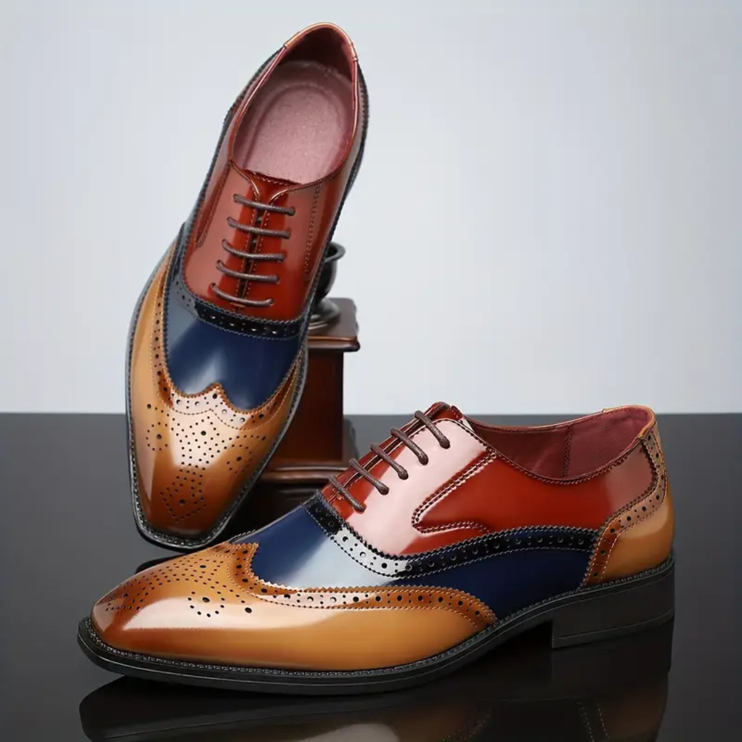 Baudelaire | Richelieu à bout fleuri — cuir patiné