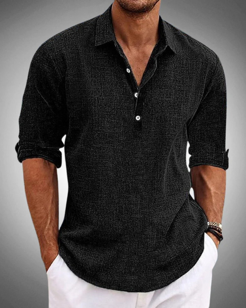 CHEMISE CLASSIQUE EN COTON POUR HOMME