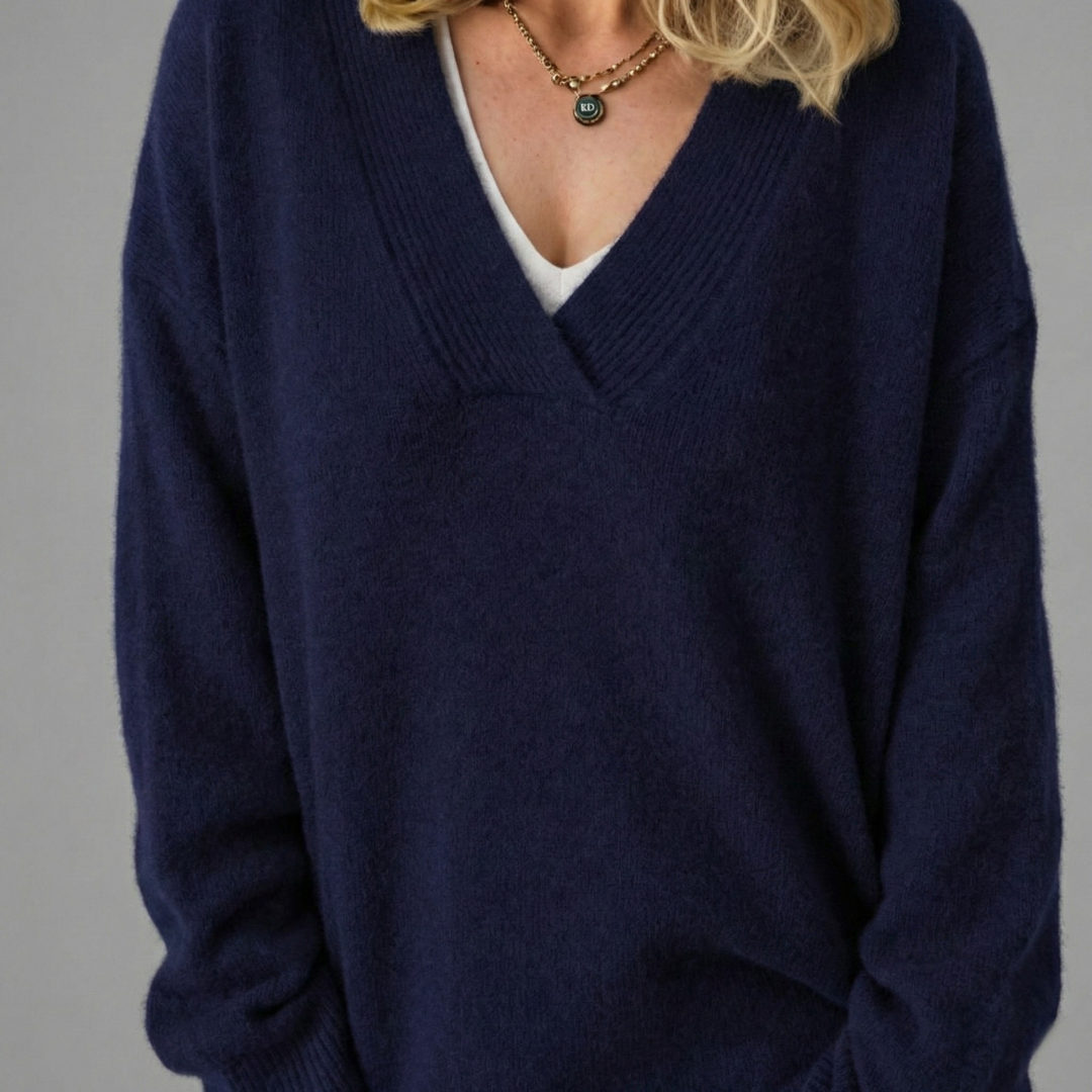 Anne | Pull en cachemire col V