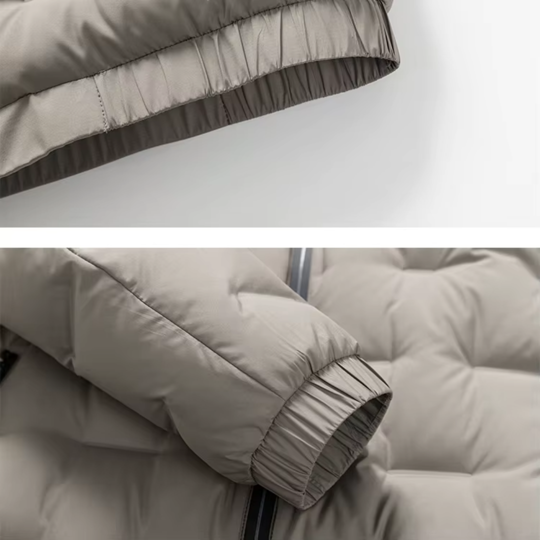 VESTE NOIRE MATELASSÉE POUR HOMME