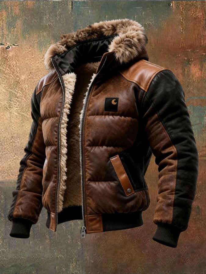 VESTE D'HIVER CHAUDE ET ÉLÉGANTE POUR HOMMES