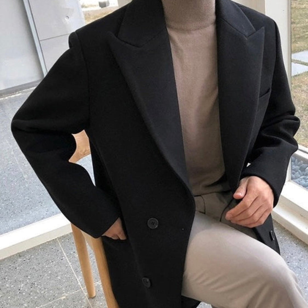 MANTEAU DOUBLÉ ÉLÉGANT POUR HOMME