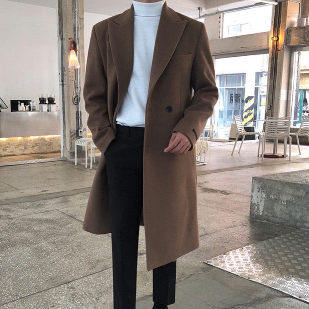 MANTEAU DOUBLÉ ÉLÉGANT POUR HOMME