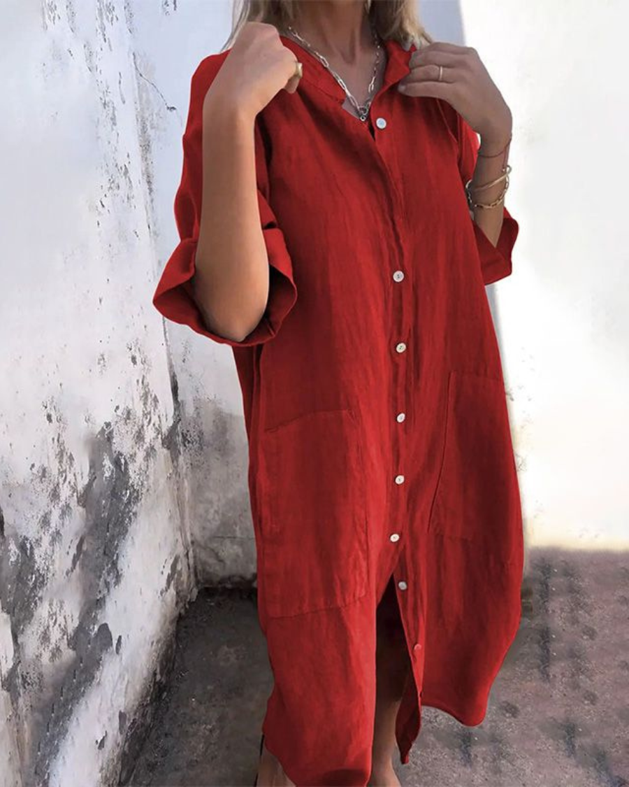 Camille Cannes | Robe Chemise Bohème Chic