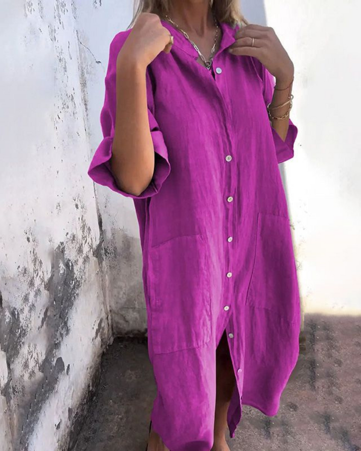 Camille Cannes | Robe Chemise Bohème Chic