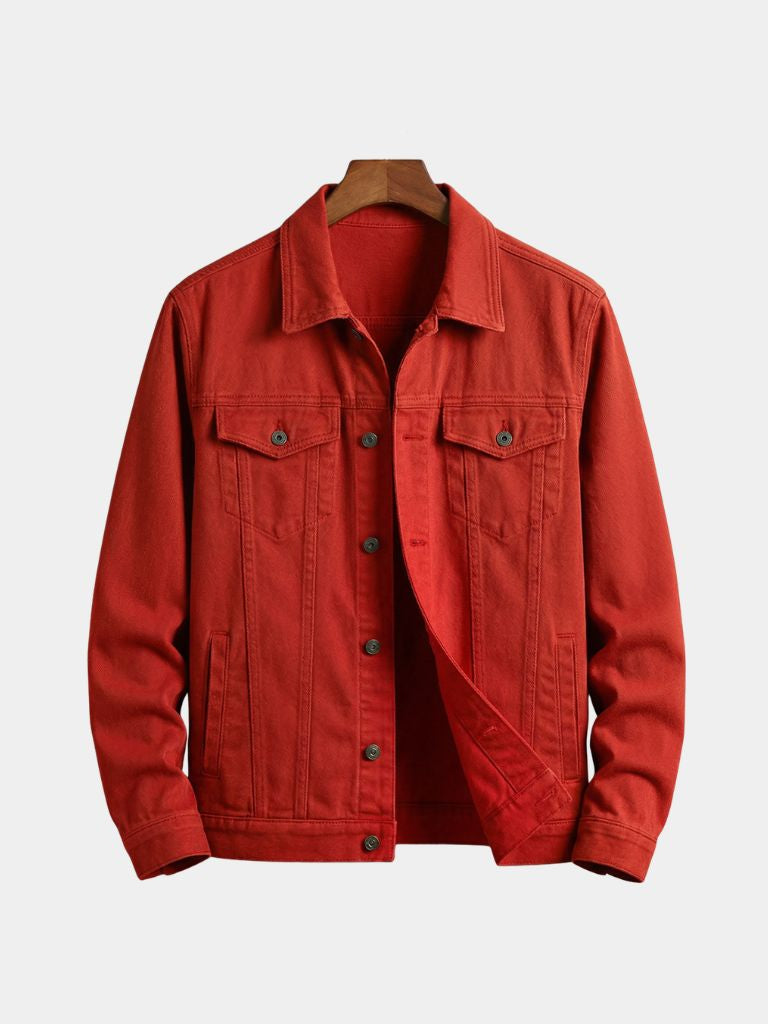 GÉRARD | Veste trucker en coton brossé — coupe droite