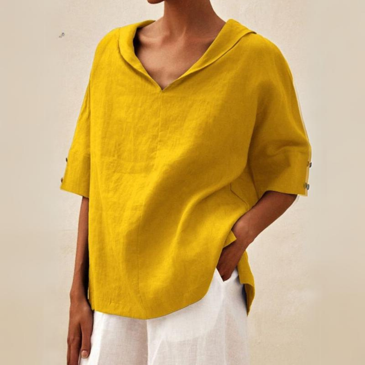Camille Cannes | Chemise en lin naturel