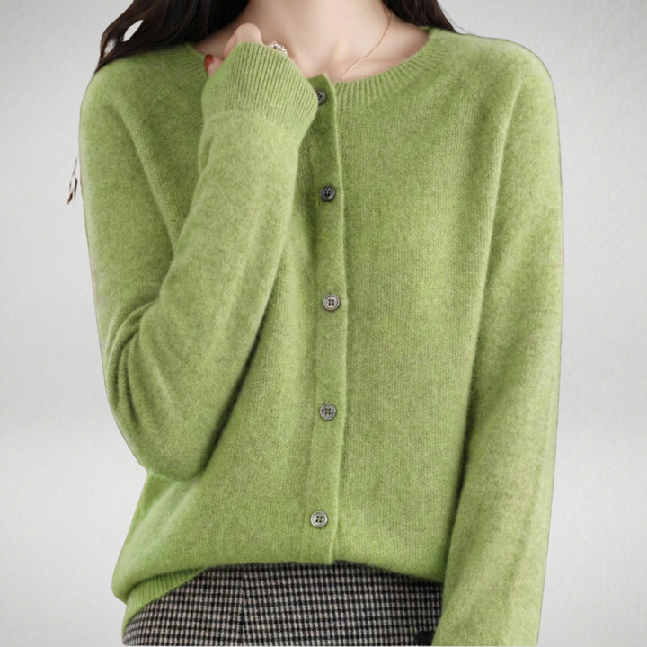 Isabelle | Cardigan cachemire col rond