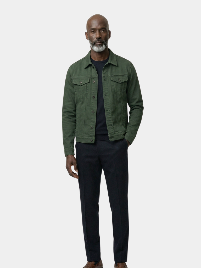YVES | Veste casual heritage en coton brossé — esprit sportswear