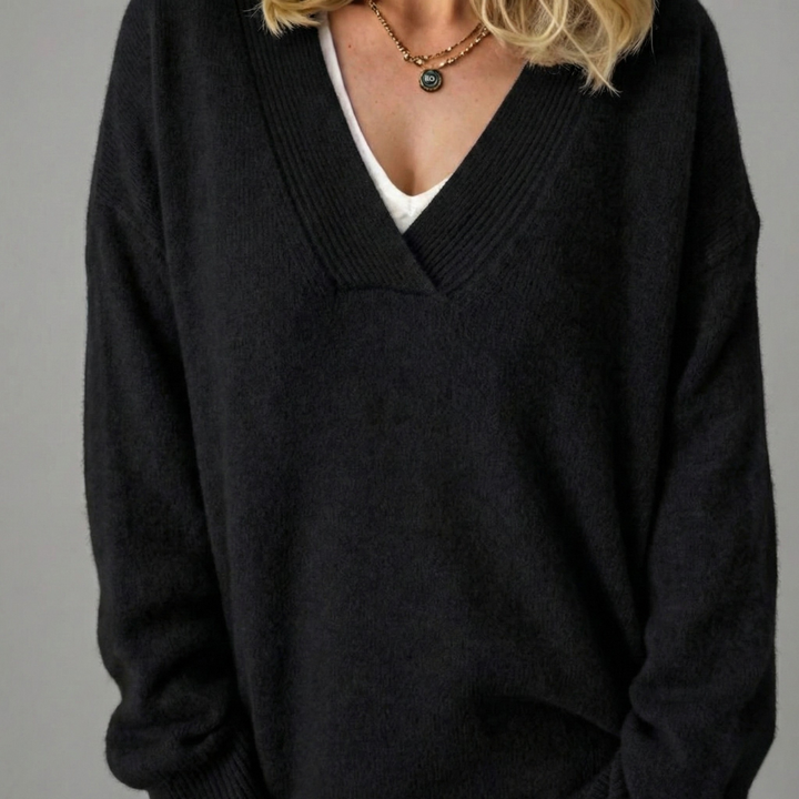 Anne | Pull en cachemire col V