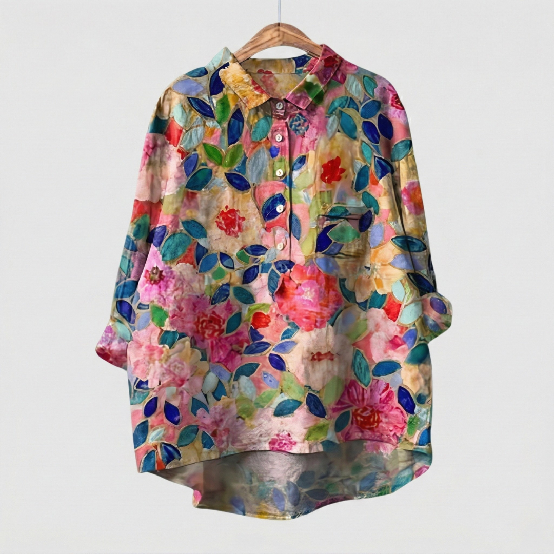 Madeleine | Chemise florale premium au tombé élégant