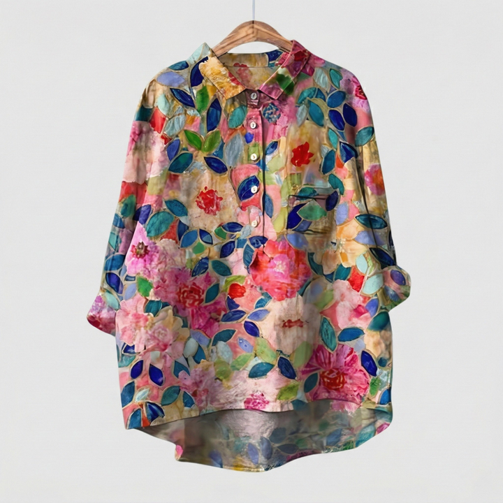 Madeleine | Chemise florale premium au tombé élégant