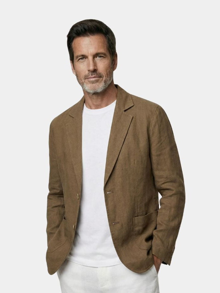 MAURICE | Blazer d'été en lin — coupe taillée et tombé naturel