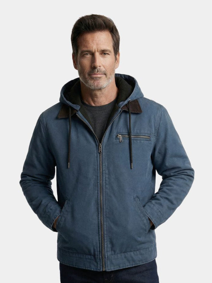 ZÉPHYRIN | Veste à capuche en coton technique — utility essentielle
