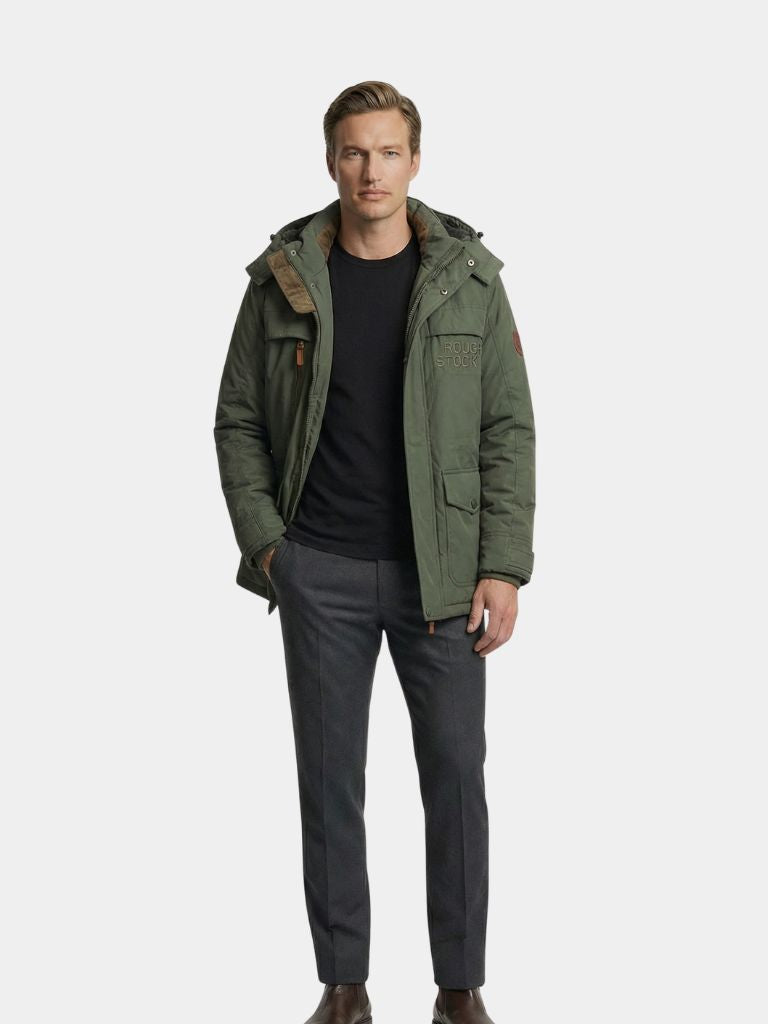 PASCAL | Parka militaire à capuche en coton technique