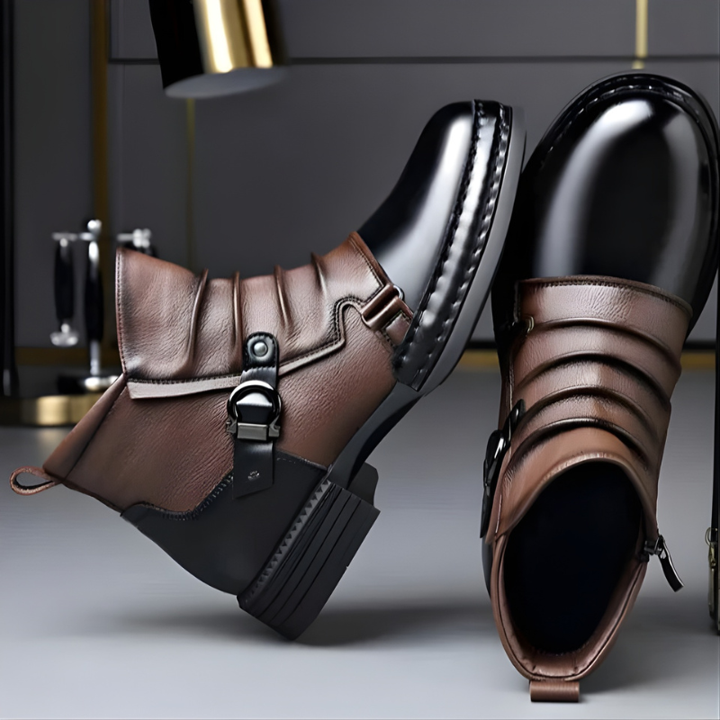BOTTINES À BOUCLE POUR HOMME