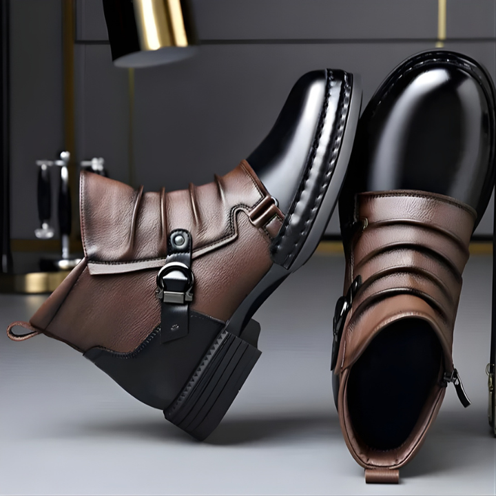 BOTTINES À BOUCLE POUR HOMME