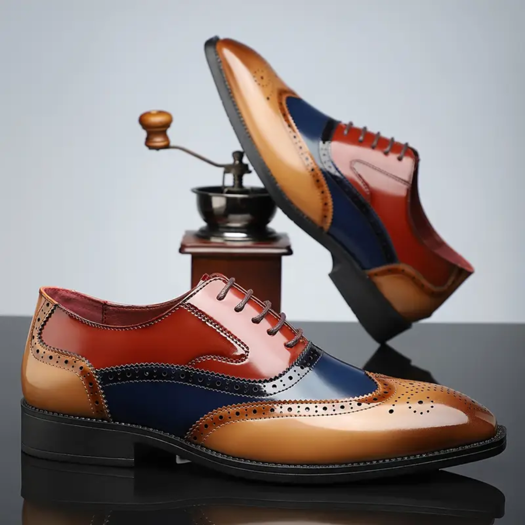 Baudelaire | Richelieu à bout fleuri — cuir patiné