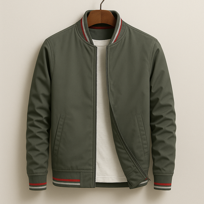 VESTE BOMBER D'ÉTÉ AVEC RAYURES
