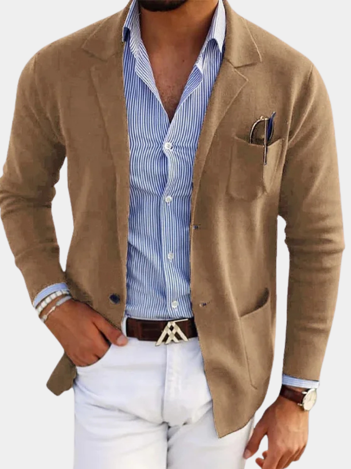 BLAZER LUXUEUX POUR HOMME EN MATÉRIAU SOUPLE