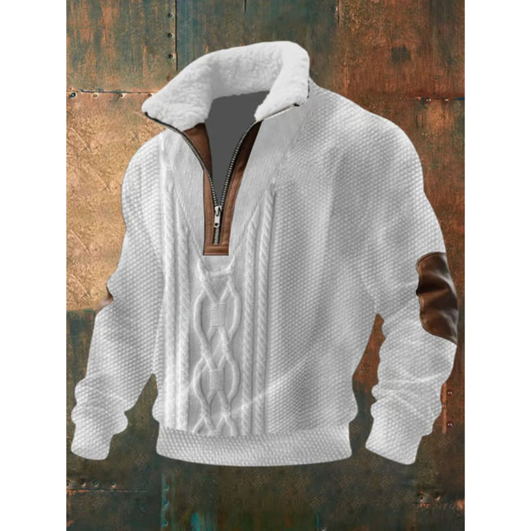 PULL À COL HAUT EN POLAIRE