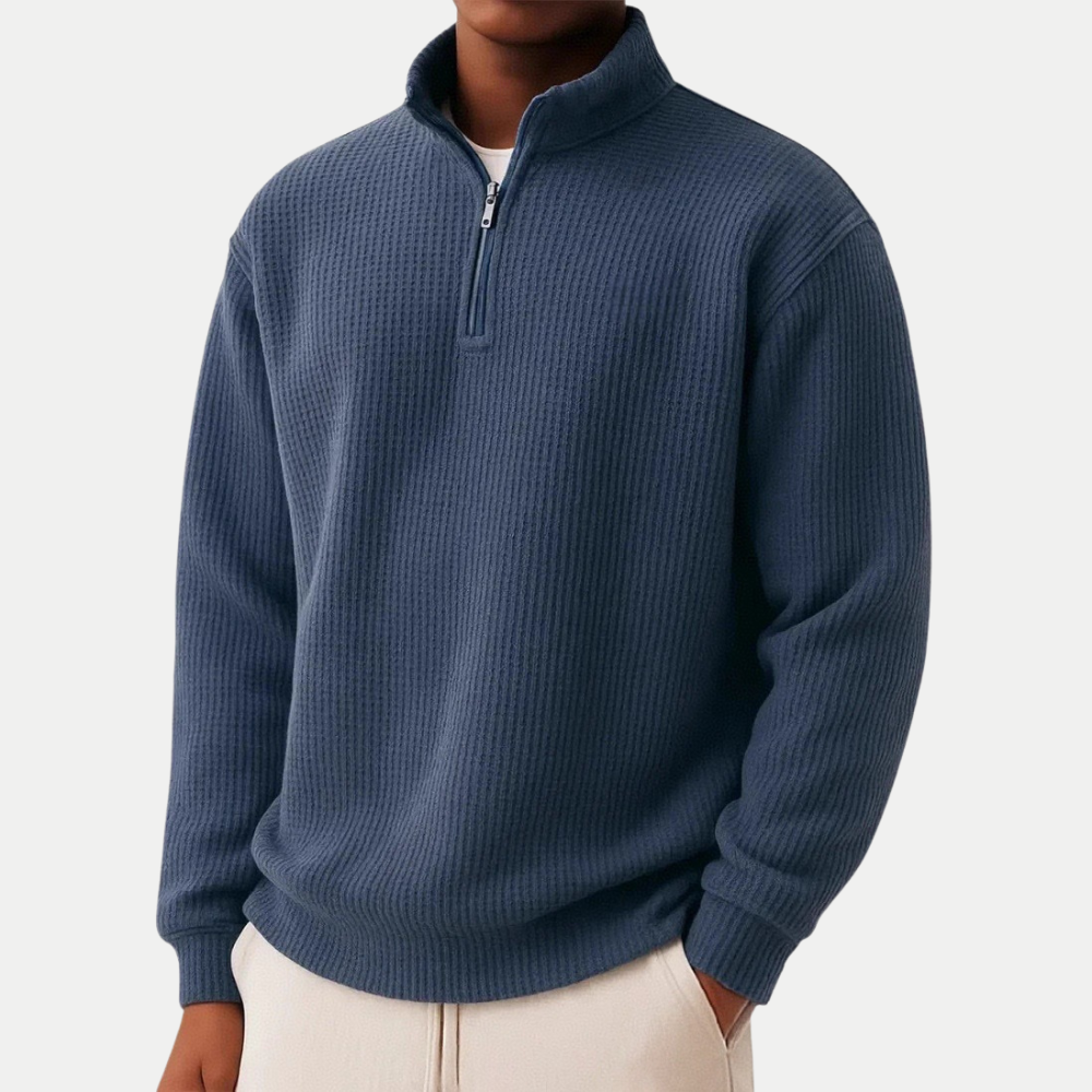 PULL ZIPPÉ ÉLÉGANT POUR HOMME