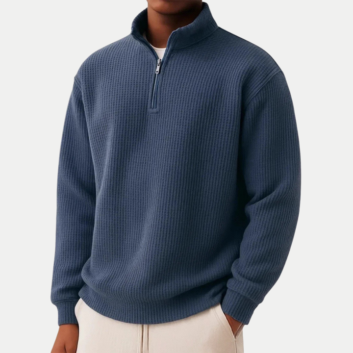 PULL ZIPPÉ ÉLÉGANT POUR HOMME
