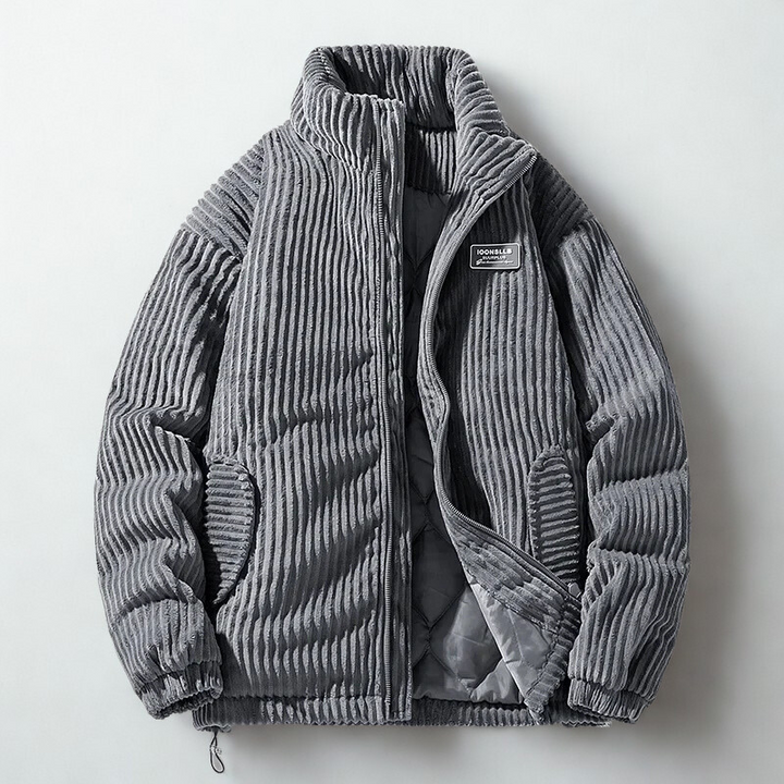VESTE MATELASSÉE EN VELOURS CÔTELÉ POUR HOMME