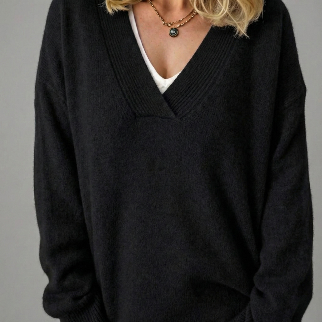 Anne | Pull en cachemire col V