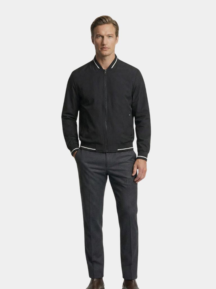 SYLVAIN | Blouson teddy en coton brossé — esprit baseball