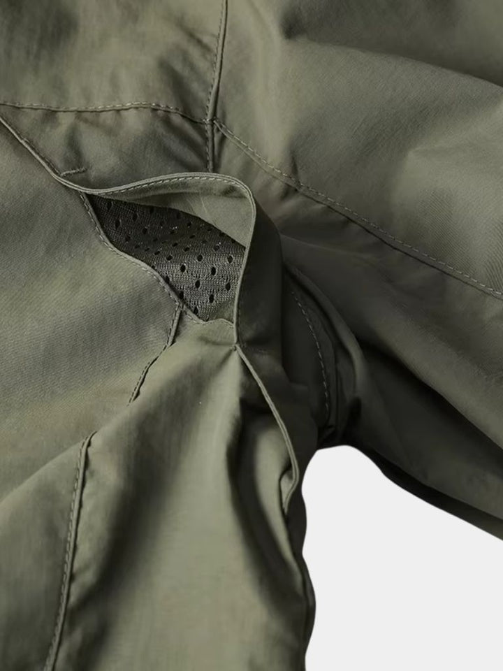 JULIEN | Veste imperméable en coton technique — coupe outdoor