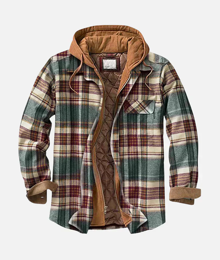 VESTE PATCHWORK À CARREAUX