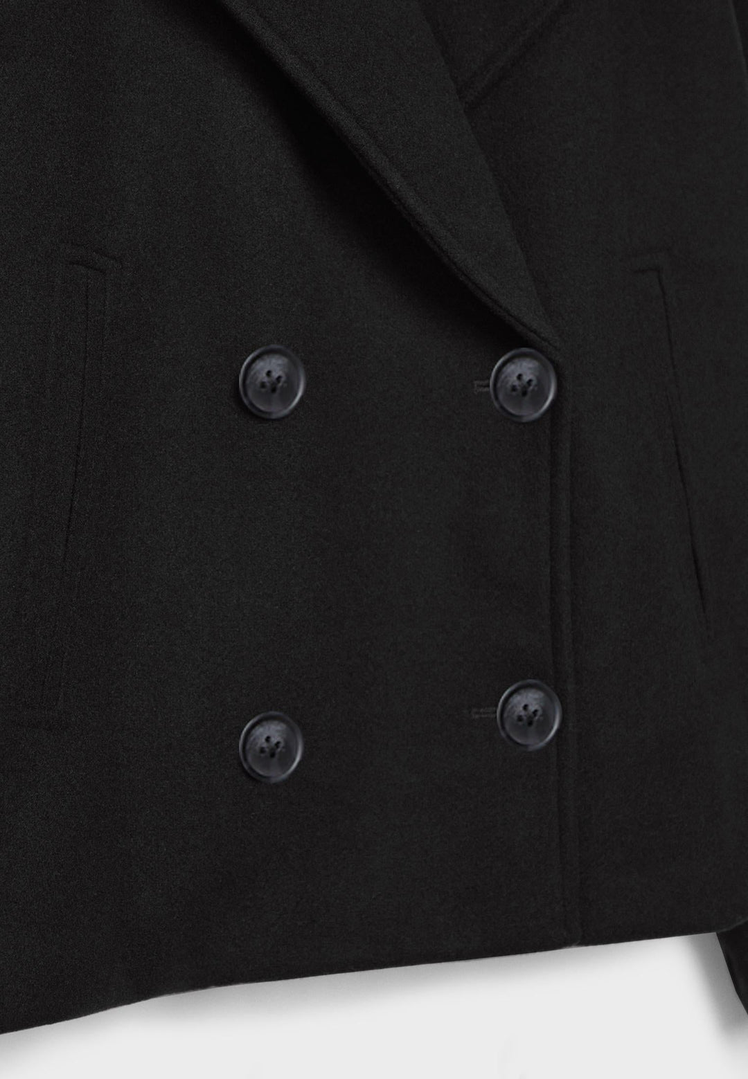 Veste courte chic à double boutonnage