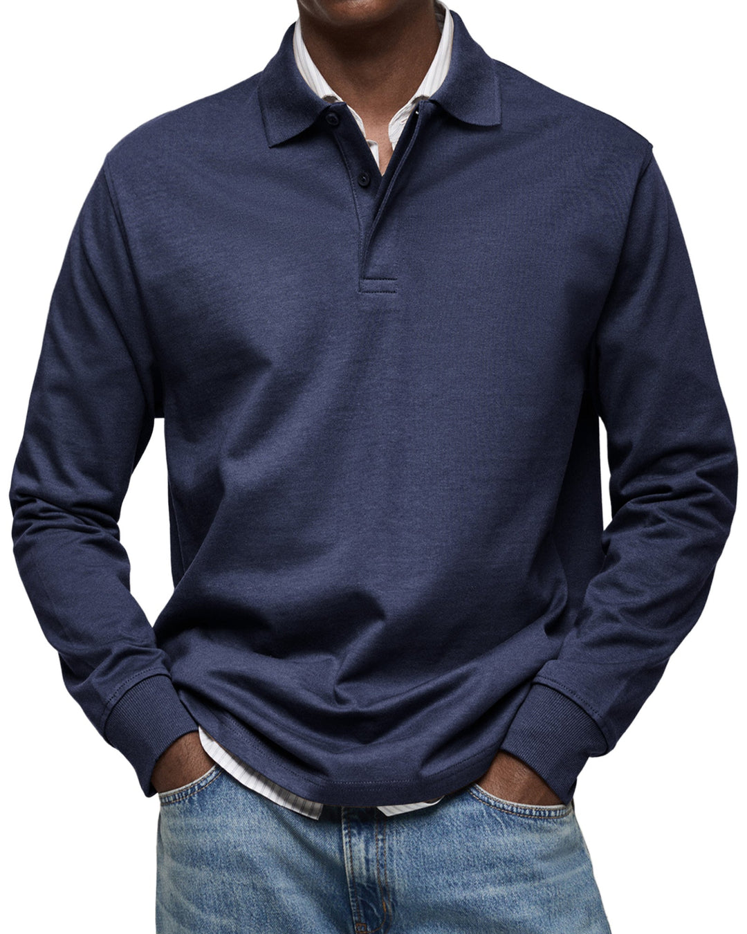 Camille Cannes | Polo en coton Pima — Manches longues