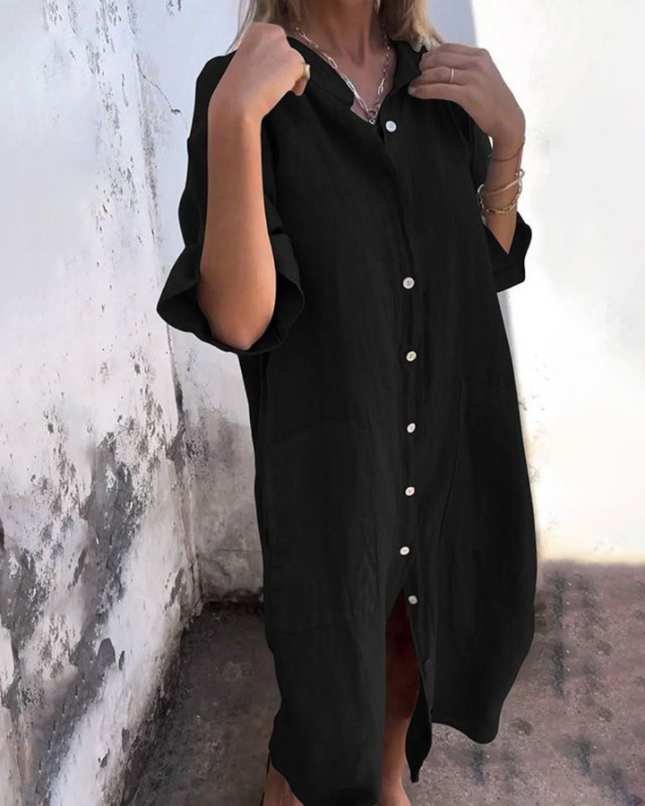 Camille Cannes | Robe Chemise Bohème Chic