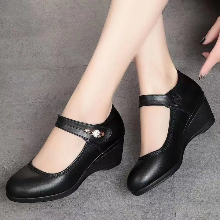 Nathalie | Chaussures élégantes à talon moyen, confort absolu