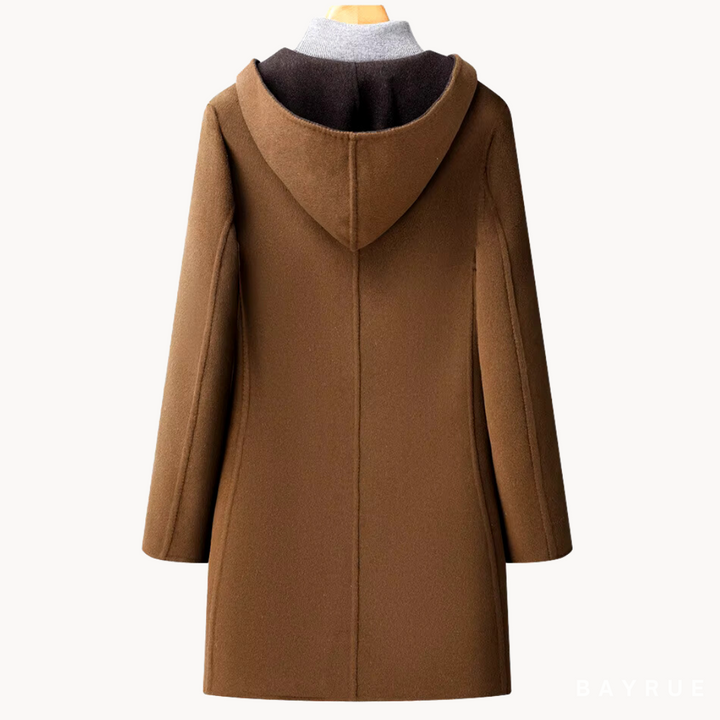 MANTEAU EN LAINE À CAPUCHE POUR HOMME
