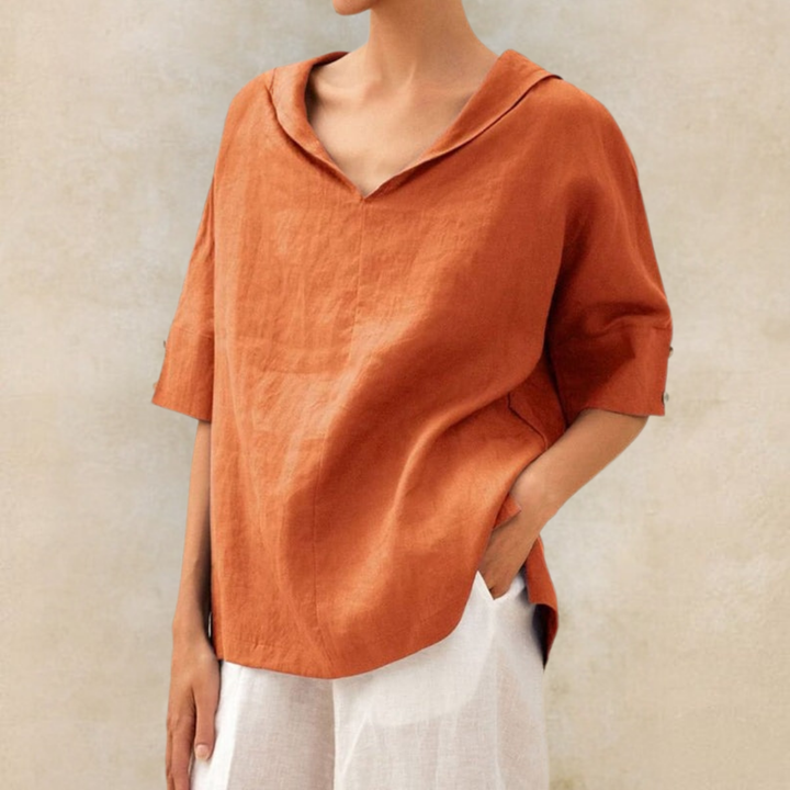 Camille Cannes | Chemise en lin naturel