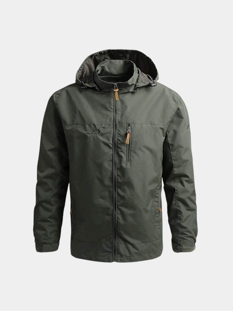JULIEN | Veste imperméable en coton technique — coupe outdoor