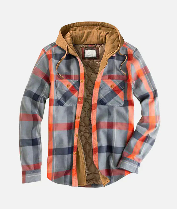 VESTE PATCHWORK À CARREAUX