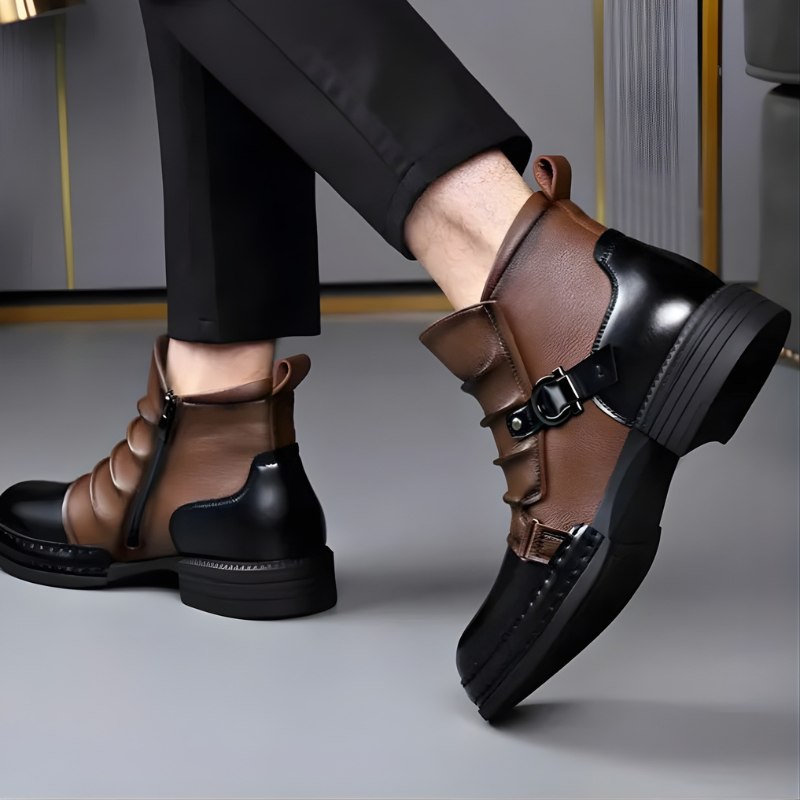 BOTTINES À BOUCLE POUR HOMME