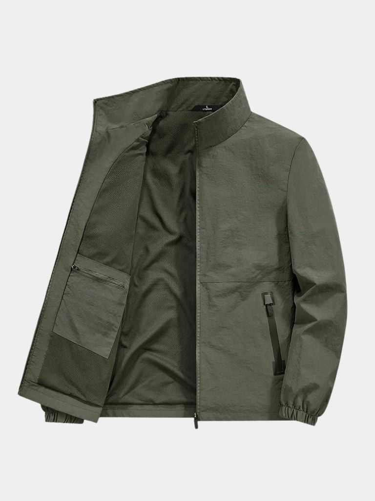 JACQUES | Veste utility zippée en coton technique — coupe contemporaine