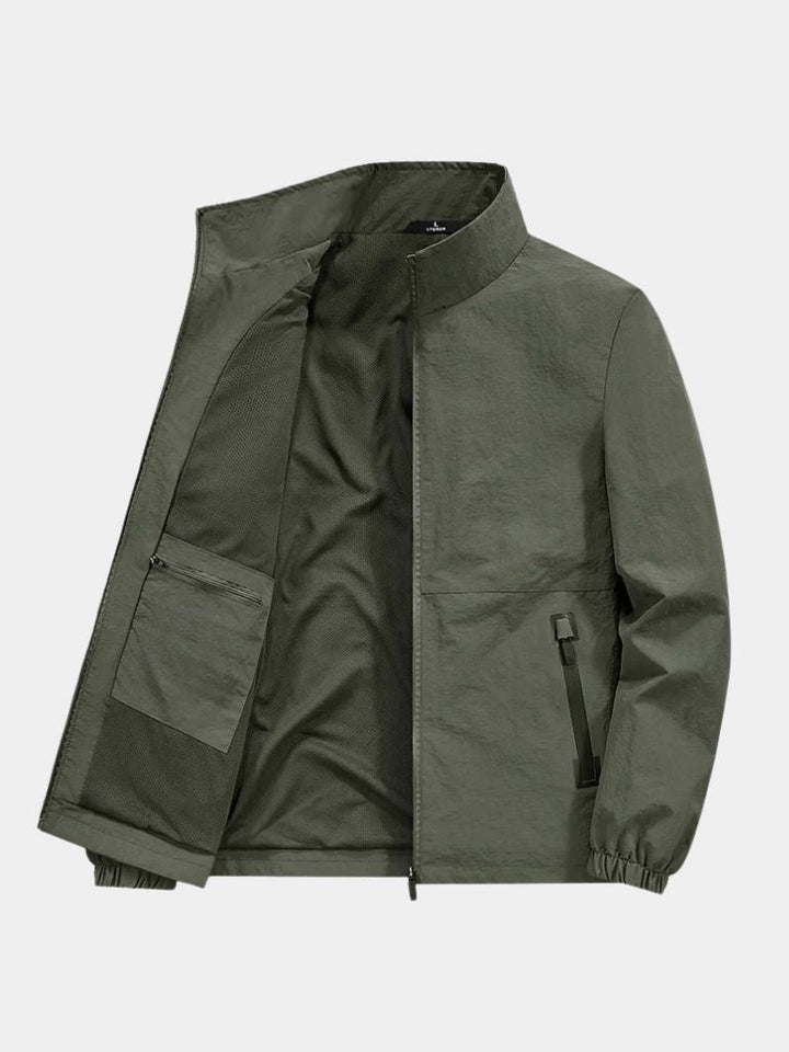 JACQUES | Veste utility zippée en coton technique — coupe contemporaine