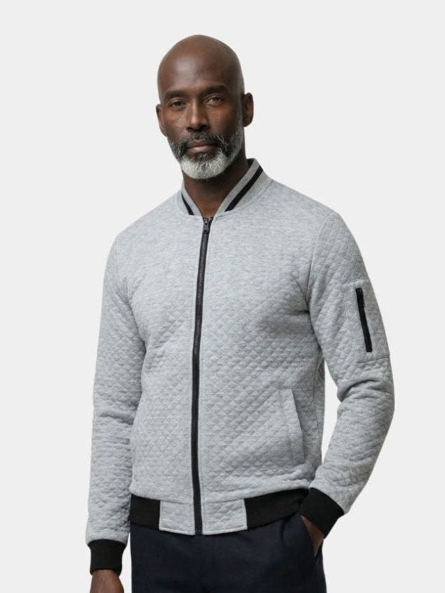 PAUL | Blouson aviateur en coton texturé — coupe casual structurée